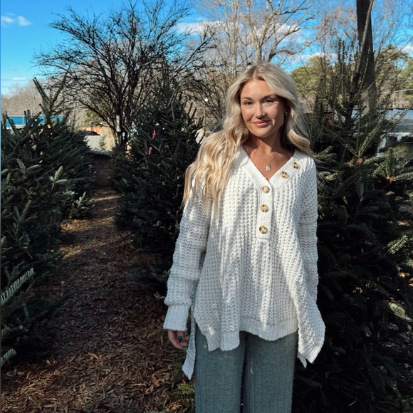 Free People Sweaters - Free People Whistle Thermal Henley